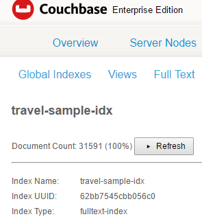 Full Text Search indexing complete