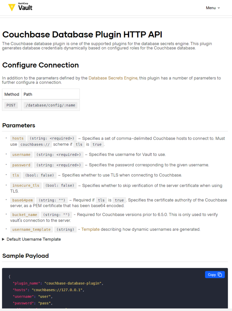 HashiCorp Vault publishes Couchbase API